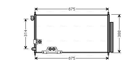 RADIATOR CLIMATIZARE AVA QUALITY COOLING HDA5239D - Compatibil cu HONDA
