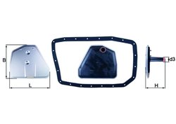 FILTRU HIDRAULIC CUTIE DE VITEZE AUTOMATA KNECHT HX 162D - Compatibil cu BMW