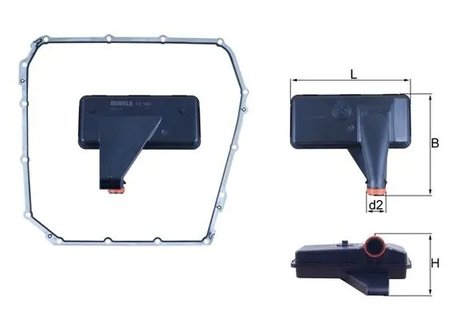 Filtru hidraulic cutie de viteze automata KNECHT HX 185D