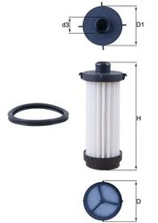 Filtru hidraulic cutie de viteze automata KNECHT HX 232D