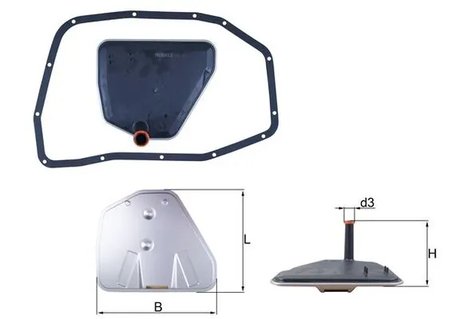 Filtru hidraulic cutie de viteze automata KNECHT HX 233D