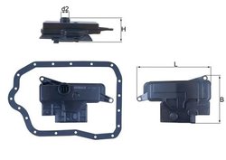 FILTRU HIDRAULIC CUTIE DE VITEZE AUTOMATA KNECHT HX 234D - Compatibil cu LEXUS, TOYOTA