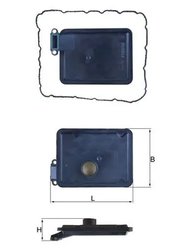 FILTRU HIDRAULIC CUTIE DE VITEZE AUTOMATA KNECHT HX 254D - Compatibil cu HYUNDAI, KIA
