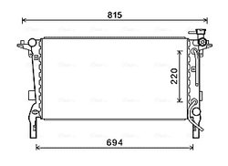 Radiator racire motor Ava Quality Cooling HY2242