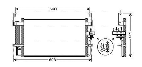 RADIATOR CLIMATIZARE AVA QUALITY COOLING HY5092D - Compatibil cu HYUNDAI