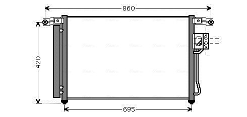 RADIATOR CLIMATIZARE AVA QUALITY COOLING HY5175D - Compatibil cu HYUNDAI