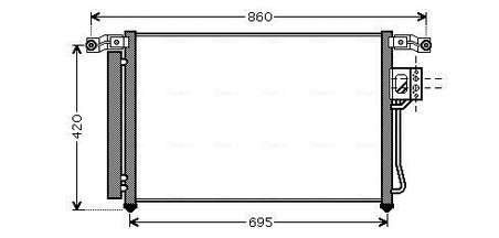 RADIATOR CLIMATIZARE AVA QUALITY COOLING HY5175D - Compatibil cu HYUNDAI