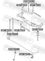 Bucsa suspensie Febest HYAB-TUC5
