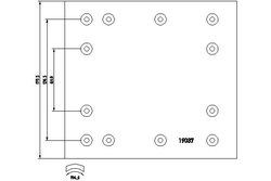Set garnituri de frictiune frana tambur DON IL66673B7329