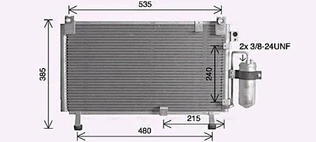 RADIATOR CLIMATIZARE AVA QUALITY COOLING IS5032D - Compatibil cu ISUZU
