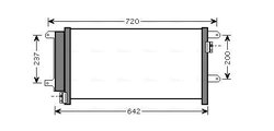 RADIATOR CLIMATIZARE AVA QUALITY COOLING IVA5089D - Compatibil cu IVECO