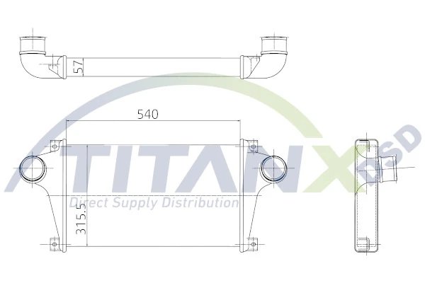 INTERCOOLER TITANX IX159003 - Compatibil cu IVECO