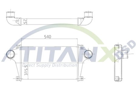 INTERCOOLER TITANX IX159003 - Compatibil cu IVECO