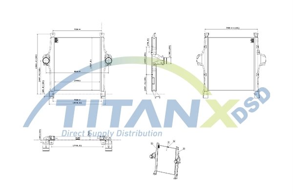 INTERCOOLER TITANX IX159007 - Compatibil cu IVECO
