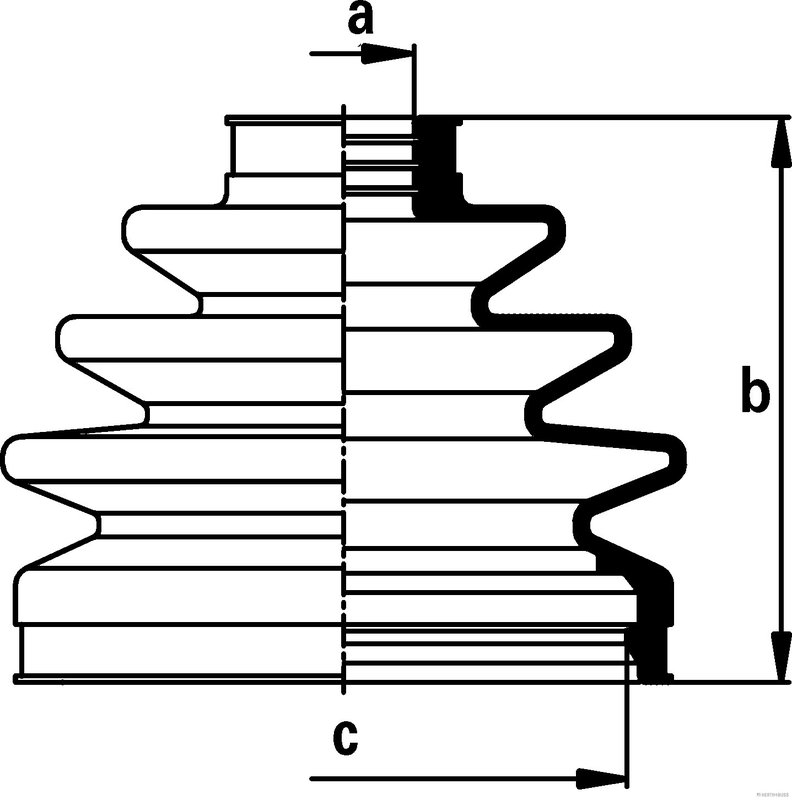 Ansamblu burduf articulatie planetara Herth+Buss Jakoparts J