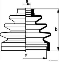 Ansamblu burduf articulatie planetara Herth+Buss Jakoparts J