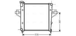 Radiator racire motor Ava Quality Cooling JE2042
