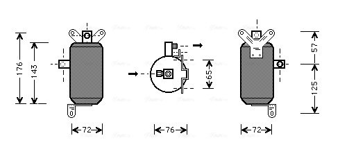 USCATOR AER CONDITIONAT AVA QUALITY COOLING JRD021 - Compatibil cu JAGUAR