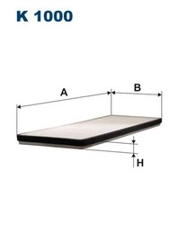 FILTRU AER HABITACLU FILTRON K 1000 - Compatibil cu CHEVROLET, IRMSCHER, OPEL, VAUXHALL