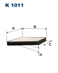 FILTRU AER HABITACLU FILTRON K 1011 - Compatibil cu CHEVROLET, DAEWOO, FSO, ZAZ