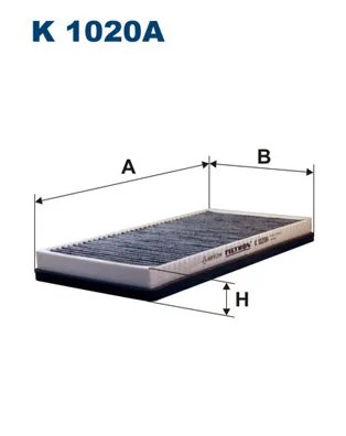 FILTRU AER HABITACLU FILTRON K 1020A - Compatibil cu PEUGEOT, PORSCHE