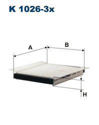 FILTRU AER HABITACLU FILTRON K 1026-3X - Compatibil cu FORD