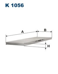 FILTRU AER HABITACLU FILTRON K 1056 - Compatibil cu CITROEN, FIAT, PEUGEOT