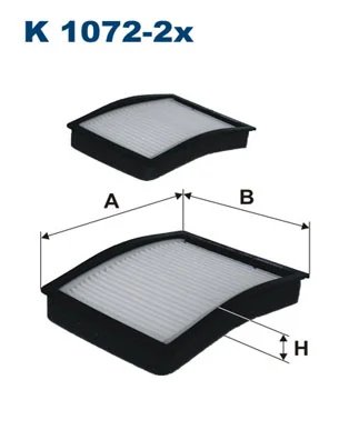 FILTRU AER HABITACLU FILTRON K 1072-2X - Compatibil cu BMW