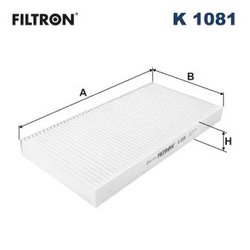 FILTRU AER HABITACLU FILTRON K 1081 - Compatibil cu CADILLAC, FIAT, OPEL, SAAB, VAUXHALL