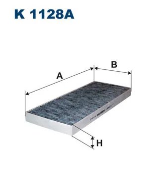 FILTRU AER HABITACLU FILTRON K 1128A - Compatibil cu CITROEN, FIAT, LANCIA, PEUGEOT