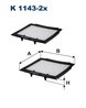 Filtru aer habitaclu Filtron K 1143-2x