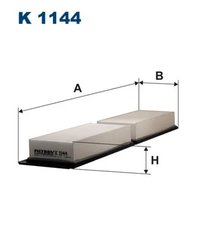 FILTRU AER HABITACLU FILTRON K 1144 - Compatibil cu IVECO