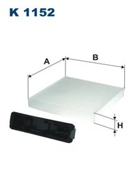 FILTRU AER HABITACLU FILTRON K 1152 - Compatibil cu DACIA, LADA, NISSAN, RENAULT