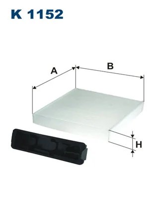FILTRU AER HABITACLU FILTRON K 1152 - Compatibil cu DACIA, LADA, NISSAN, RENAULT