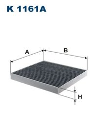 FILTRU AER HABITACLU FILTRON K 1161A - Compatibil cu BESTURN (FAW), MAZDA, RAM