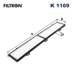 FILTRU AER HABITACLU FILTRON K 1169 - Compatibil cu ALPINA, BMW