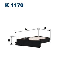FILTRU AER HABITACLU FILTRON K 1170 - Compatibil cu MITSUBISHI