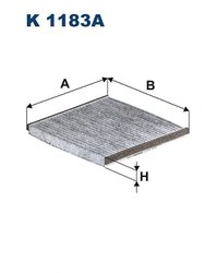 FILTRU AER HABITACLU FILTRON K 1183A - Compatibil cu SUBARU, TOYOTA