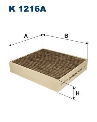 FILTRU AER HABITACLU FILTRON K 1216A - Compatibil cu MITSUBISHI, SMART
