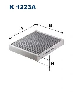 FILTRU AER HABITACLU FILTRON K 1223A - Compatibil cu BUICK, CADILLAC, CHEVROLET, OPEL, SAAB, VAUXHALL