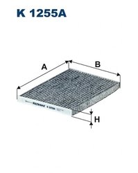FILTRU AER HABITACLU FILTRON K 1255A - Compatibil cu NISSAN