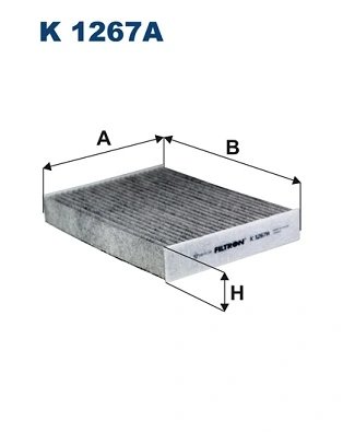 FILTRU AER HABITACLU FILTRON K 1267A - Compatibil cu FIAT, NISSAN, OPEL, RENAULT, VAUXHALL
