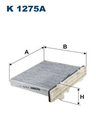 FILTRU AER HABITACLU FILTRON K 1275A - Compatibil cu MITSUBISHI