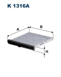FILTRU AER HABITACLU FILTRON K 1316A - Compatibil cu MAZDA