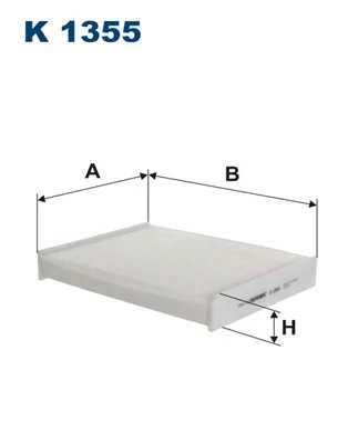 FILTRU AER HABITACLU FILTRON K 1355 - Compatibil cu MERCEDES-BENZ, NISSAN, RENAULT