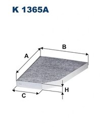 FILTRU AER HABITACLU FILTRON K 1365A - Compatibil cu TESLA