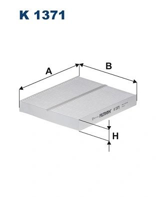 FILTRU AER HABITACLU FILTRON K 1371 - Compatibil cu CHRYSLER, INFINITI, LANCIA, NISSAN, VW