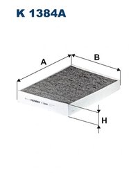 FILTRU AER HABITACLU FILTRON K 1384A - Compatibil cu POLESTAR, VOLVO