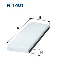 FILTRU AER HABITACLU FILTRON K 1401 - Compatibil cu DAF, IRISBUS, IVECO, MAN, MERCEDES-BENZ, NEOPLAN, SCANIA, SETRA, SOLARIS, TE