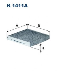 FILTRU AER HABITACLU FILTRON K 1411A - Compatibil cu LEXUS, TOYOTA